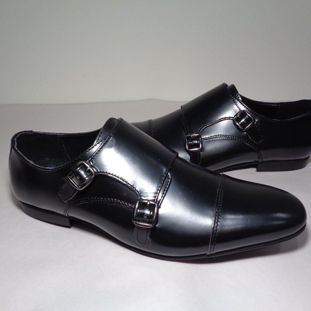 WALK London Size 11 LUCA Black New Monk Shoes